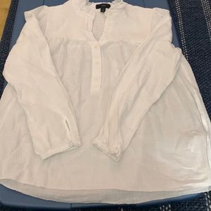 J Crew White Top - SIZE SMALL